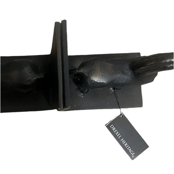 Drexel Heritage Horse Bookends, Industrial Farmhouse Decor, Rustic Bronze Set(2) - Picture 10 of 16